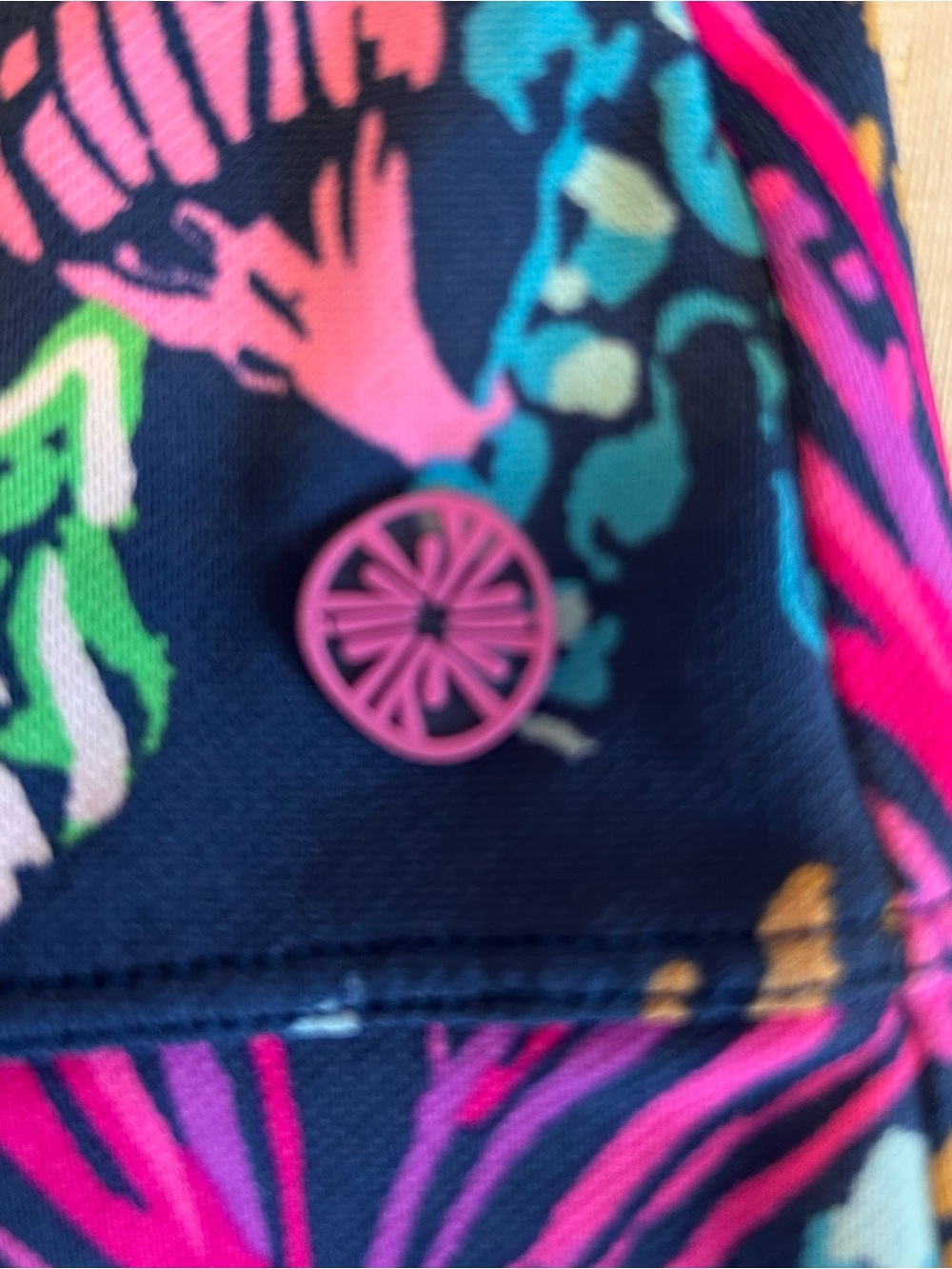 Lilly Pulitzer Maryann Skort XL Aegean Navy Calypso Coast UPF 50+ Luxeletic EUC - Picture 4 of 8